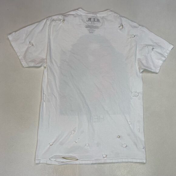 H.E.R. Graphic T-shirt Women Medium White Distressed Short Sleeve Music - Picture 3 of 5